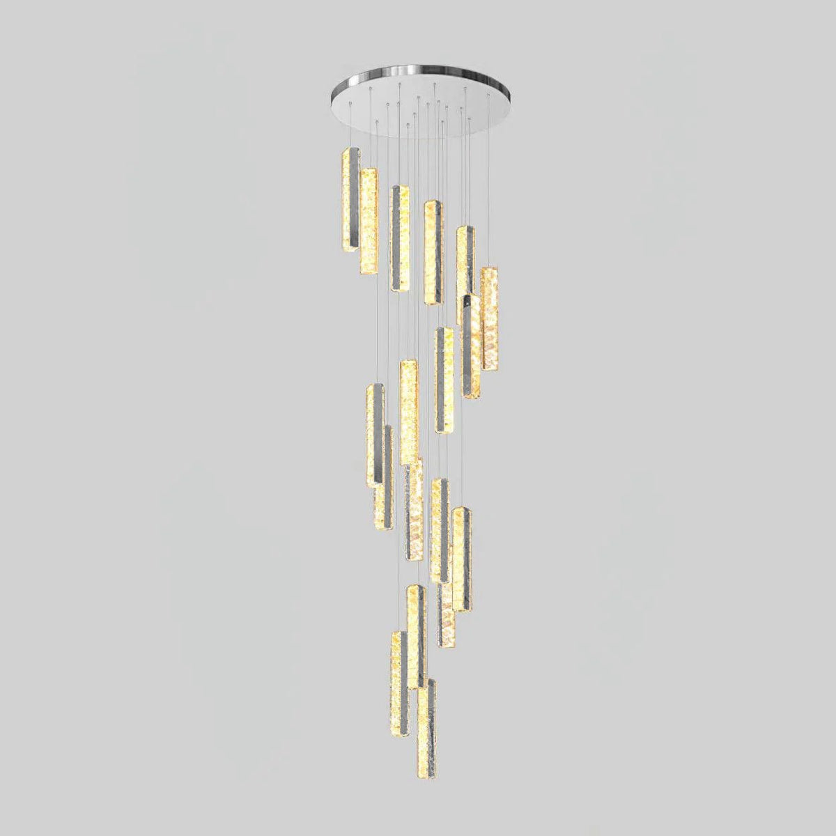 Sorenaria Kroonluchter Villa Forci hanglamp Zilver Modern