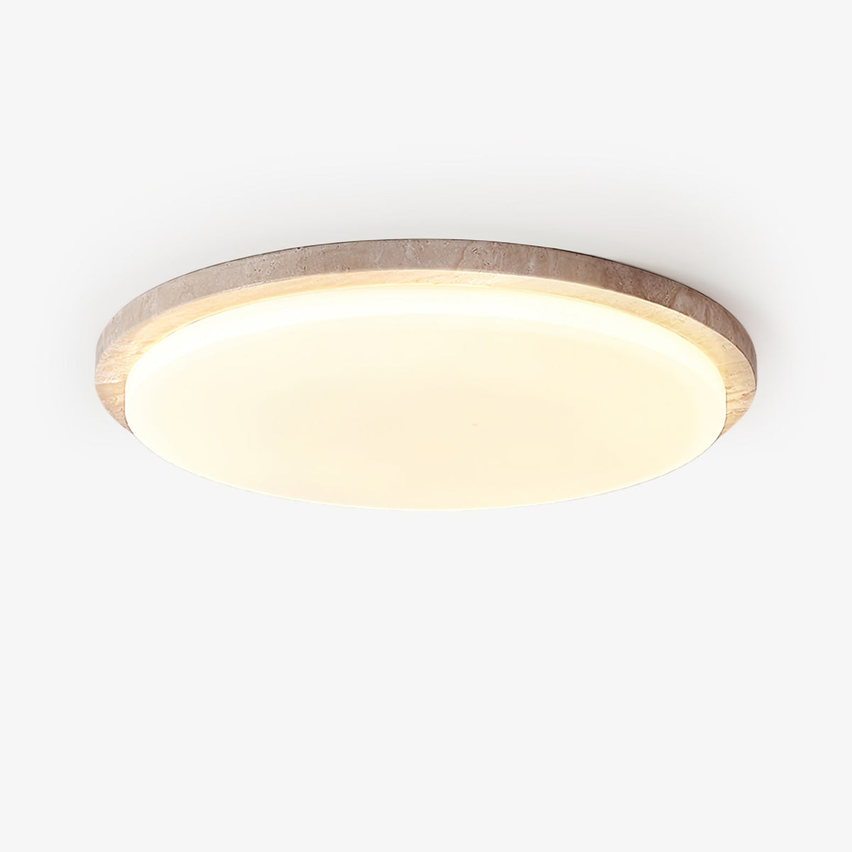 Tavisella gladde rand travertin plafondlamp
