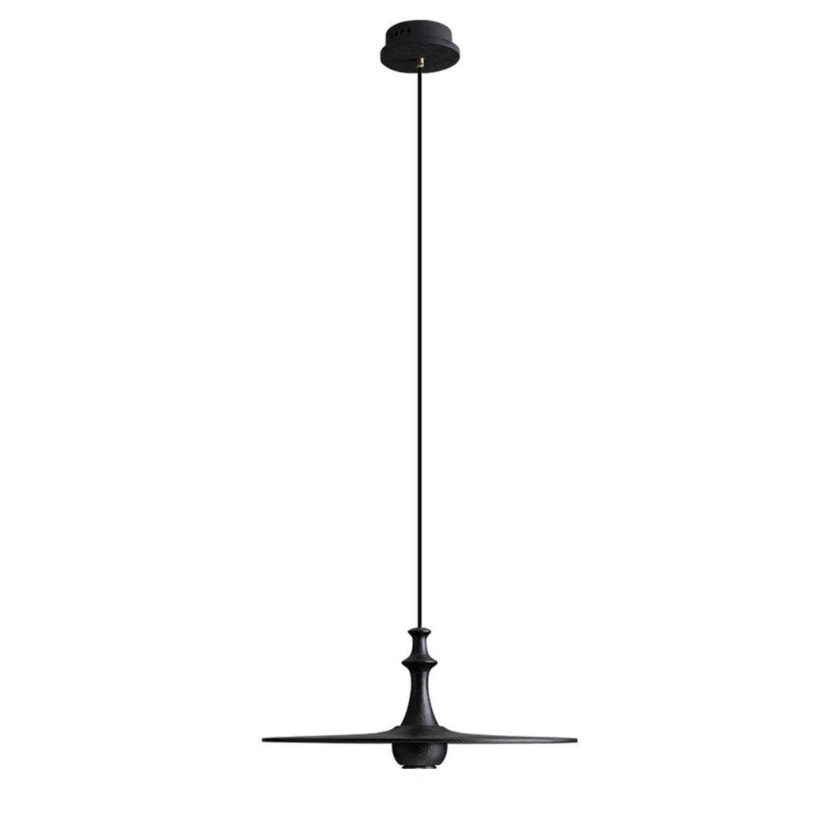 Spindle houten hanglamp met draaiend ontwerp