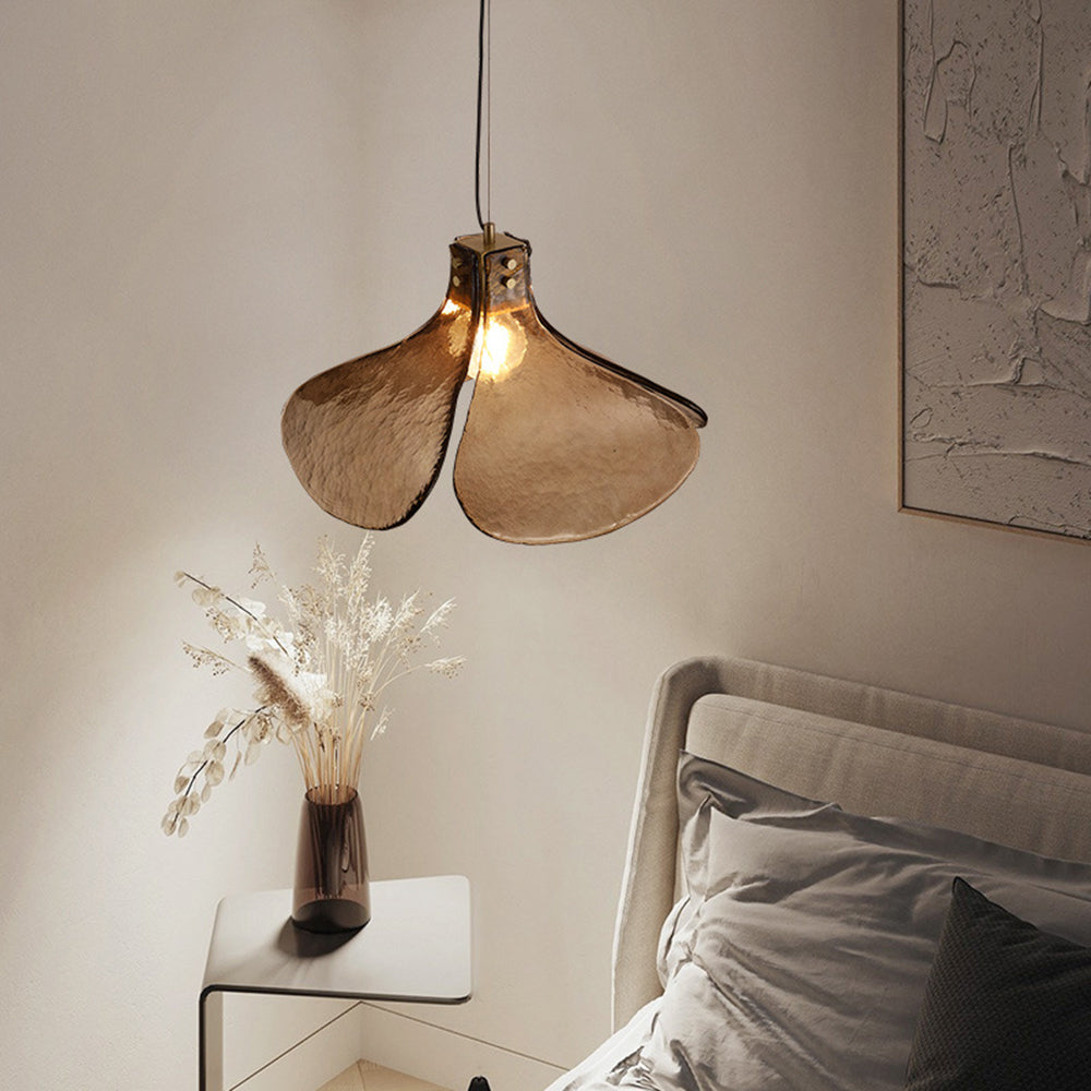 Carins Retro Vierbladige Bloem LED Hanglamp Glas Eettafel