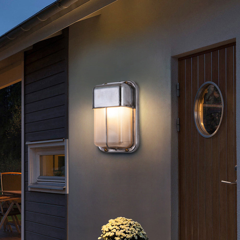 Orr Moderne Design LED Wandlamp Geometrisch Metaal/Glas Zilver Buiten Binnenplaats/Omheining/Balkon