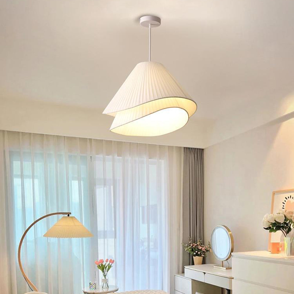 Renée Design LED Hanglamp Bollen Metaal/Doek Wit Slaapkamer/Eetkamer