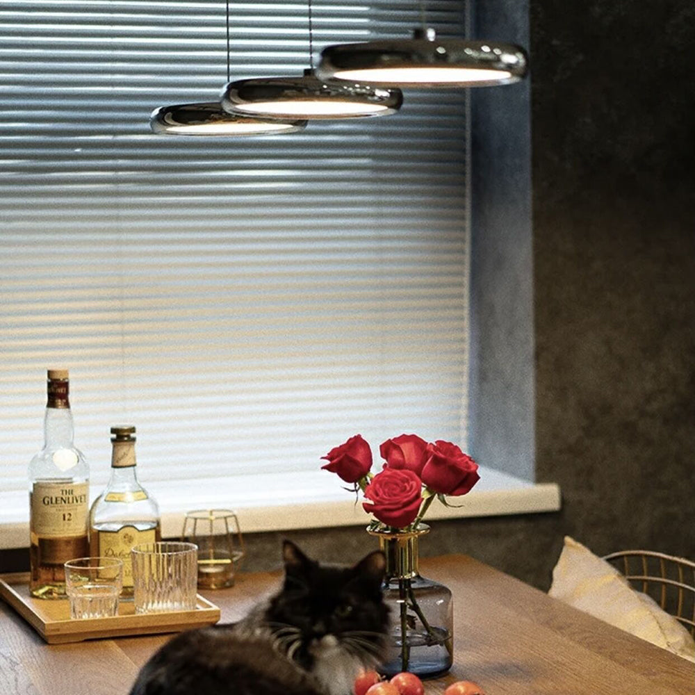 Welsh Minimalistisch Cirkel LED Hanglamp Metaal/Acryl Silver/Goud/Roségoud Slaap/Woon/Eetkamer