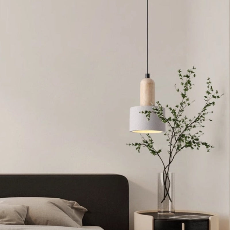 Ozawa Moderne LED Hanglampen Wit Hout Glas Slaapkamer Woonkamerland Living Room