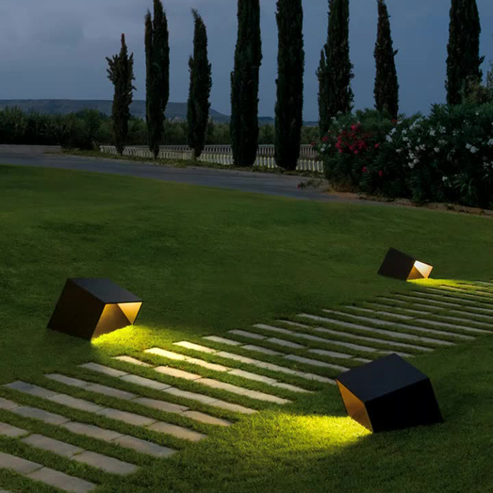 Orr Moderne Design LED Buitenlamp Zwart/Gouden Metaal/Acryl Tuin