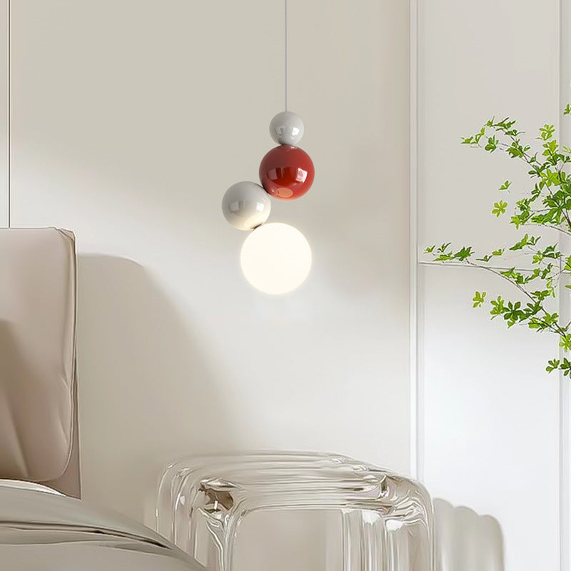 Valentina Retro Modern LED Hanglampen Wit Metaal Slaapkamer Woonkamer