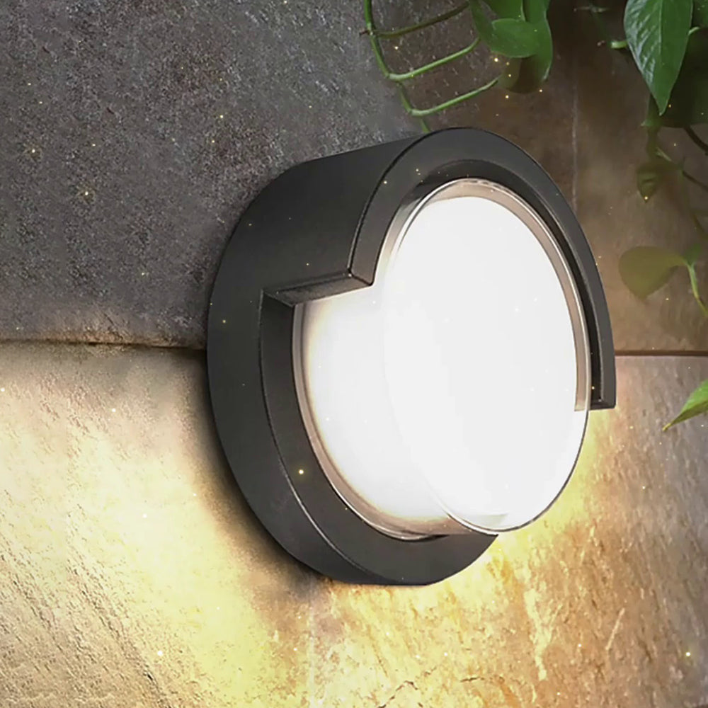 Orr Moderne Design LED Wandlamp Metaal Acryl Zwart Buiten Tuin