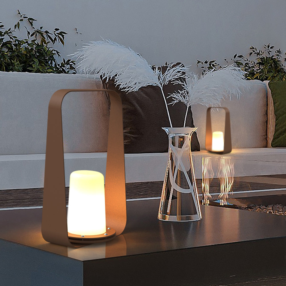 Orr Moderne Design LED Buitenlamp Metaal Grijs/Coffe Buiten