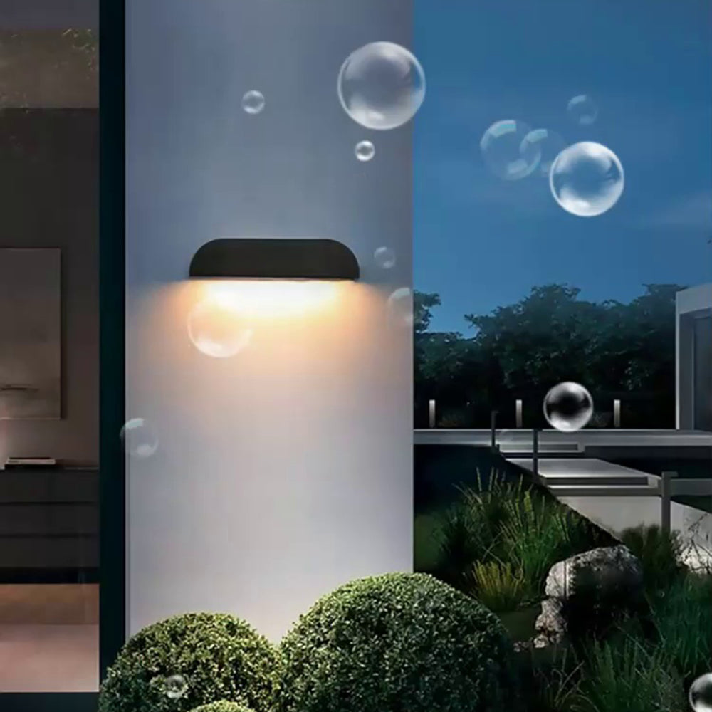 Orr Moderne Design Semi-Elliptisch LED Buitenlamp Metaal Zwart/Wit Buiten