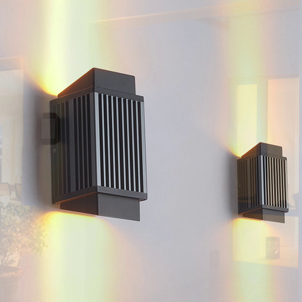 Orr Moderne Design LED Wandlamp Metaal Acryl Zwart Buiten Tuin