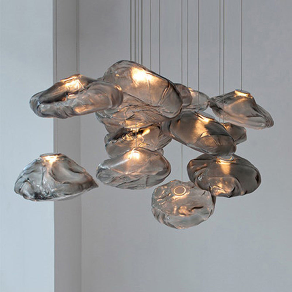 Byers Moderne LED Hanglamp Amber/Grijs/Helder Metaal/Glas Binnen