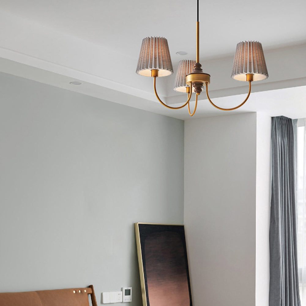 Eryn Moderne Retro Design Kroonluchter Metalen/Stof Kunststoffen Wit/Groen Eetkamer/Woonkamer