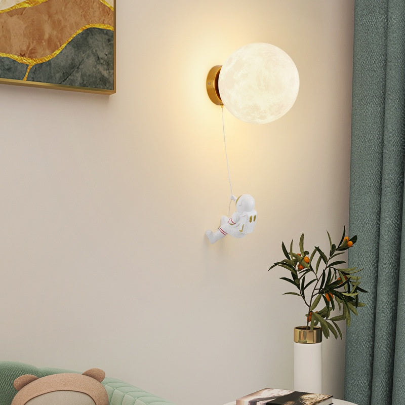 Fateh Moderne Maan LED Binnen Wandlampen Wit Hars Kinderkamer