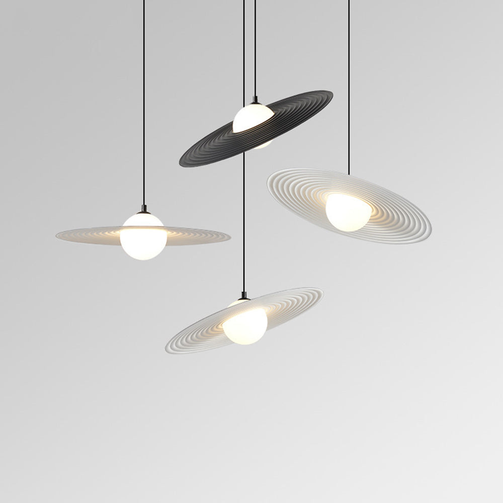 Cairns Moderne Sterren Ring LED Hanglamp Zwart/Wit Metaal Binnen