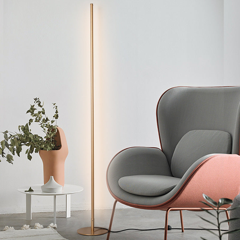 Edge Modern Industriele LED Vloerlamp Zilver/Goud/Zwart Woon/Slaapkamer Metaal&Silicagel