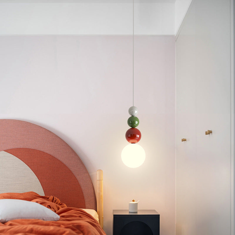 Valentina Retro Modern LED Hanglampen Wit Metaal Slaapkamer Woonkamer