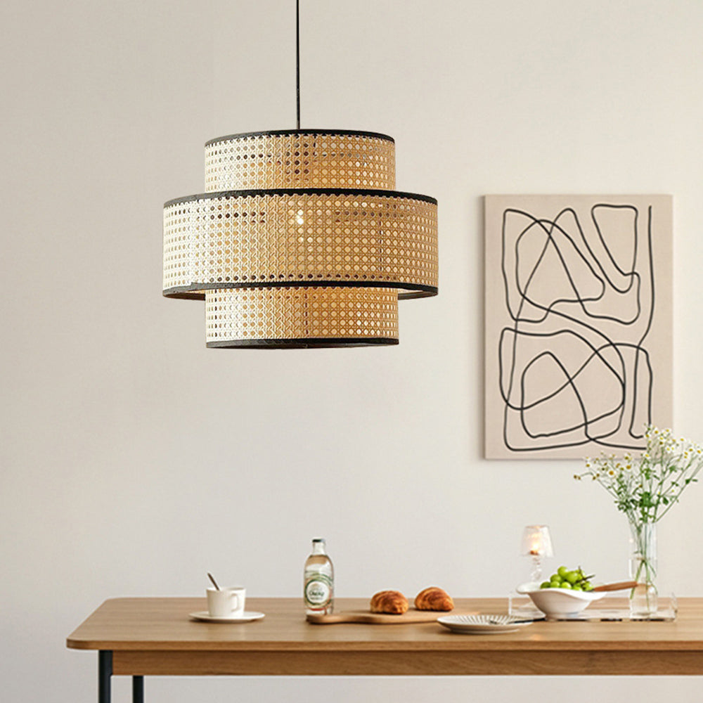 Ritta Ronde Retro LED Hanglamp Metaal Acryl Eetkamer Woonkamer