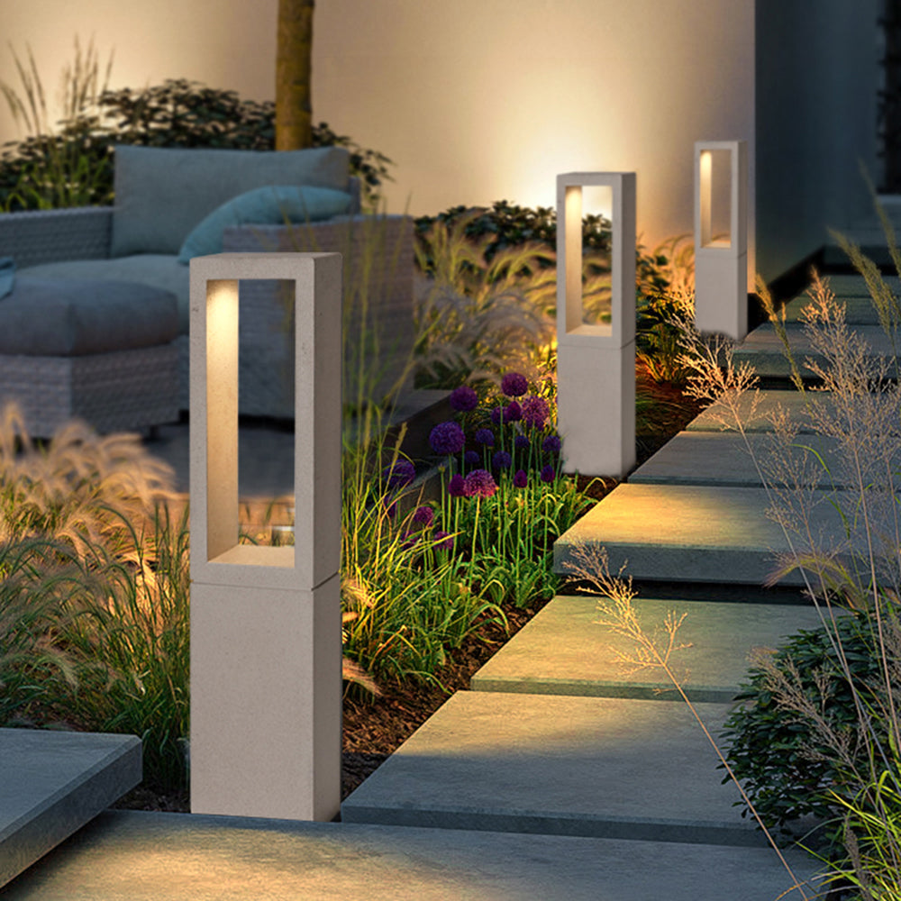 Pena Moderne Design LED Buitenlamp Metaal Steen Grijs Buiten