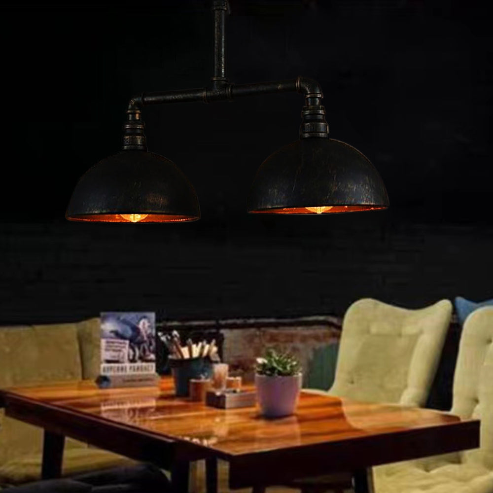 Alessio Industriele Ronde LED Hanglamp Zwart Metaal Eetkamer Woonkamer