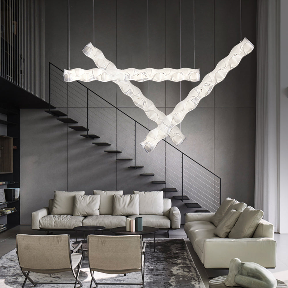 Nazifa Design Strip LED Hanglamp Metaal PET Eetkamer Woonkamer