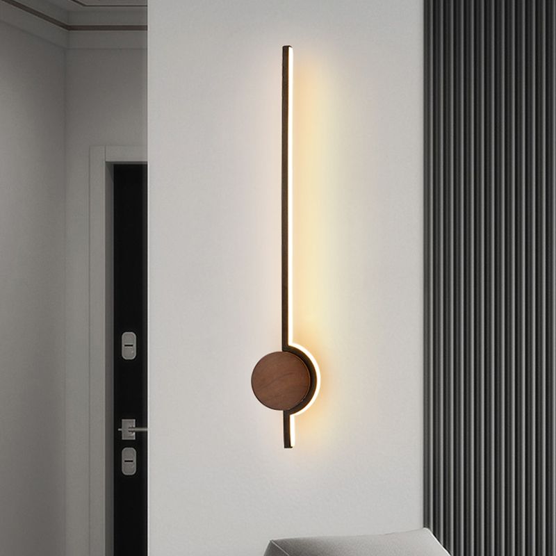 Edge Nordic Lineaire Wandlamp Goud Hout/Metaal/Acryl Badkamer