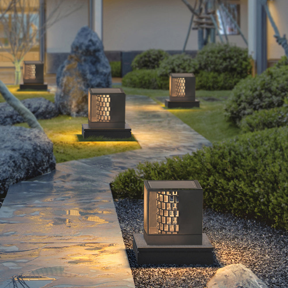 Riley Moderne Design LED Buitenlamp Metaal Acryl Zwart Buiten