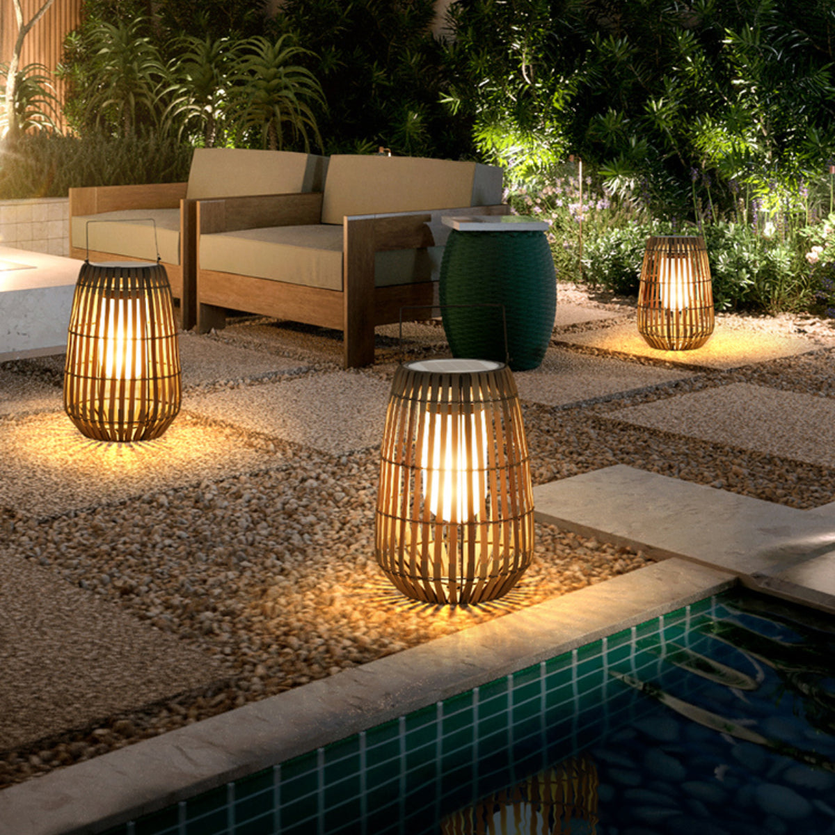 Orr Moderne LED Loom Buitenlamp Metaal Grijs/Bruin Tuin/Stoeprand/Balkon