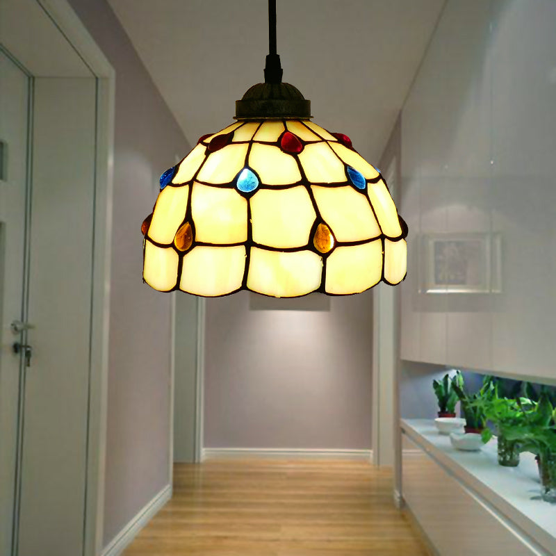 Alessio Retro Kleurrijk LED Hanglampen Geel/Bruin Metaal Woonkamer/Slaapkamer
