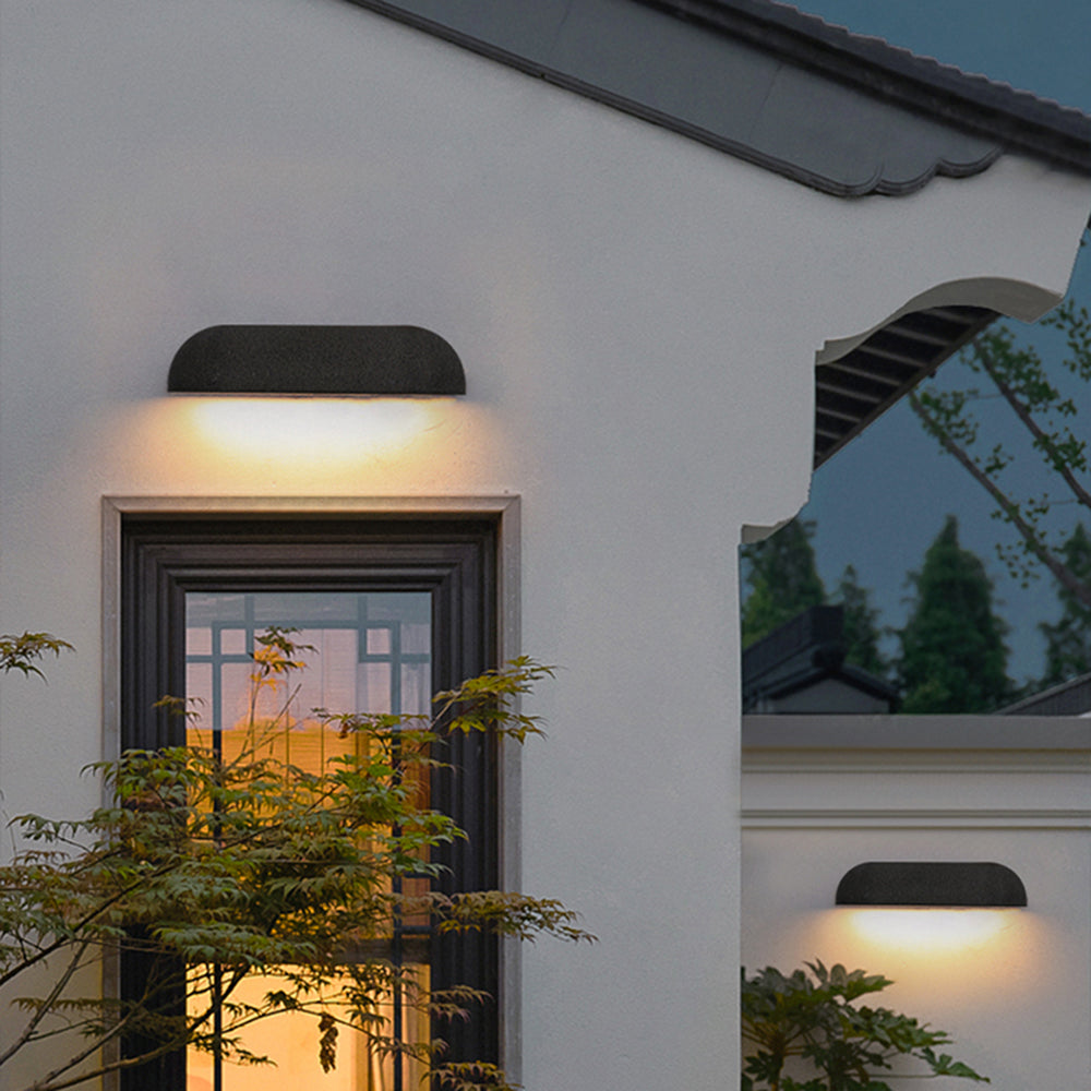 Orr Moderne Design Semi-Elliptisch LED Buitenlamp Metaal Zwart/Wit Buiten
