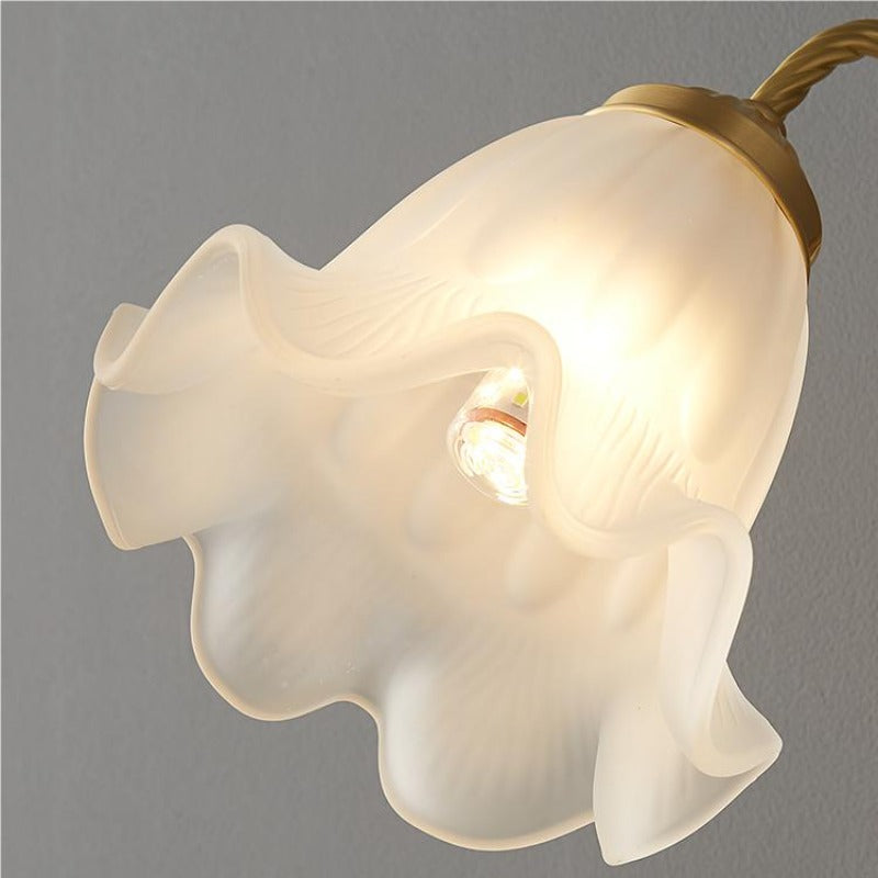 Bella Retro LED Wandlampen Wit Metaal Glas Slaapkamer Woonkamer