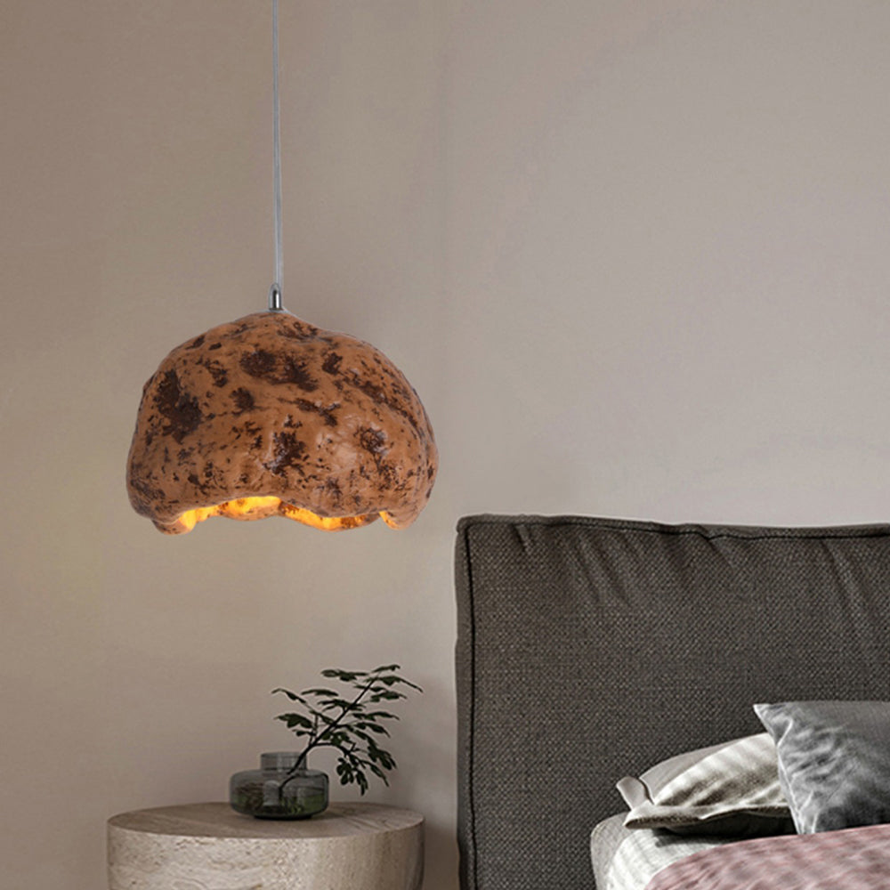 Byers Wabi Sabi Onregelmatige LED Hanglamp Hars Woonkamer
