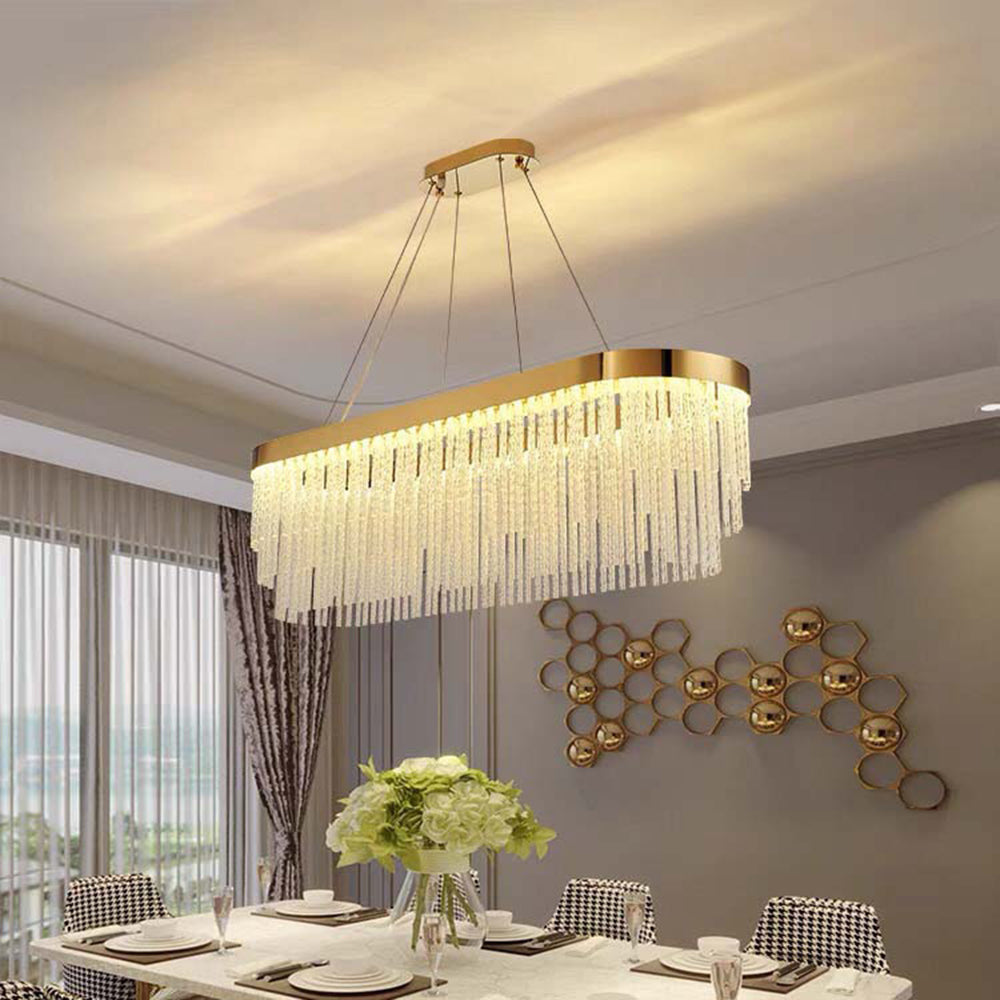 Colon Moderne Art Deco Hanglamp Goud Metaal/Kristal Woonkamer