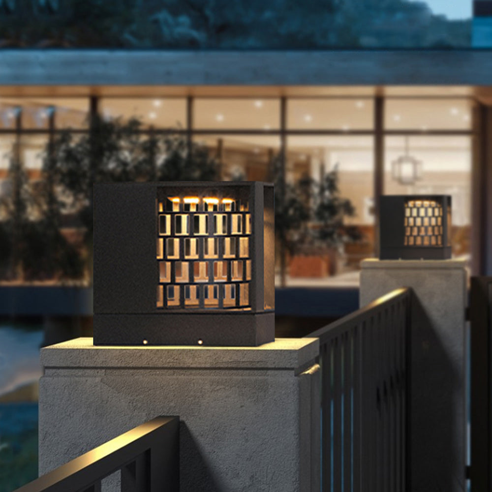 Riley Moderne Design LED Buitenlamp Metaal Acryl Zwart Buiten