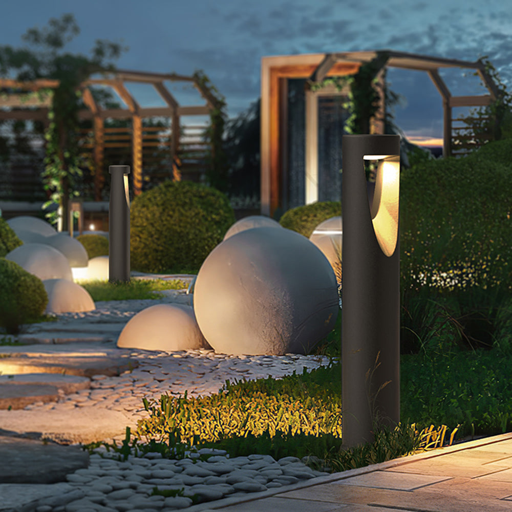 Pena Moderne Grote LED Vloerlamp Zwart Metaal/Acryl Buiten Tuin