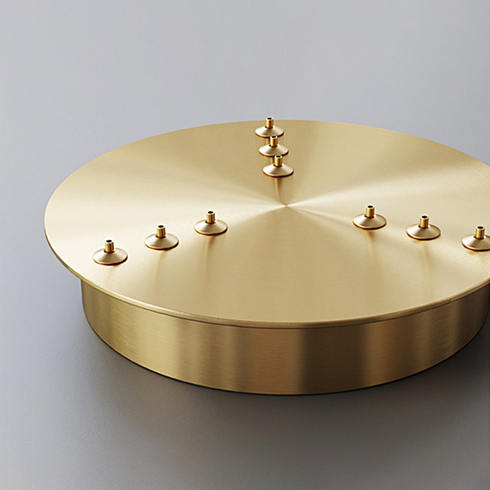 Evette Moderne Design Minimalistische Ronde Hanglamp Metalen/Glas Zwart/Goud Slaap/Eetkamer