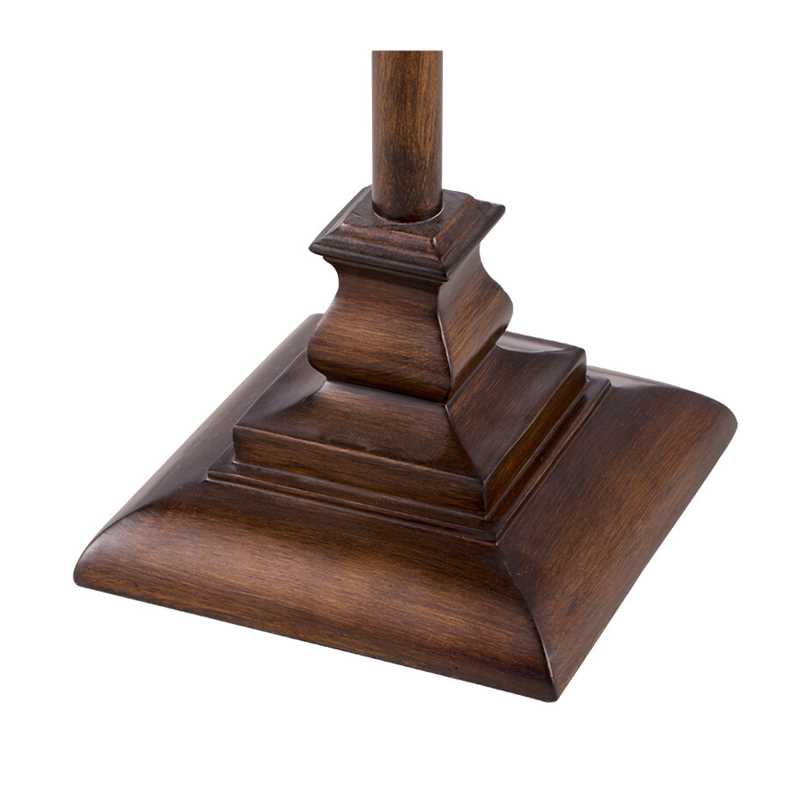 Eryn Vintage Design Staande Vloerlamp Hars/Stof Bruin Slaapkamer/Woonkamer
