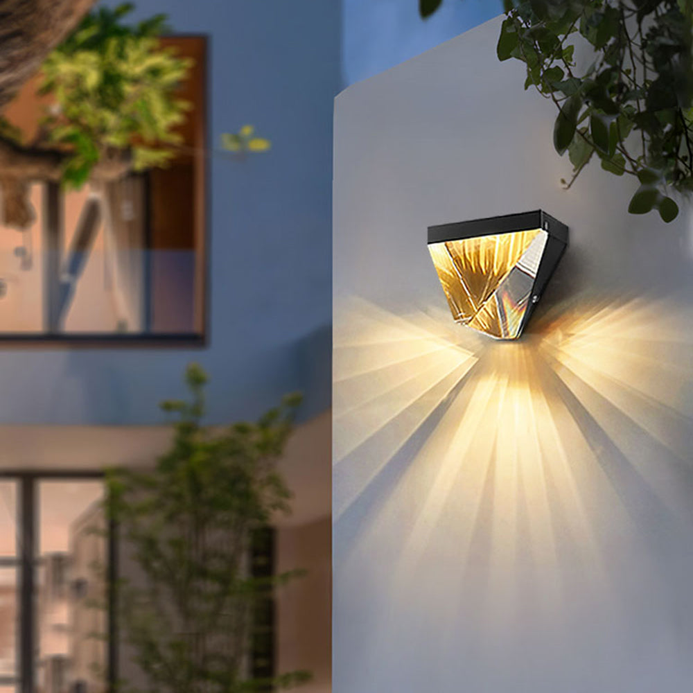 Orr Moderne Design LED Wandlamp Metaal Crystal Zwart Buiten