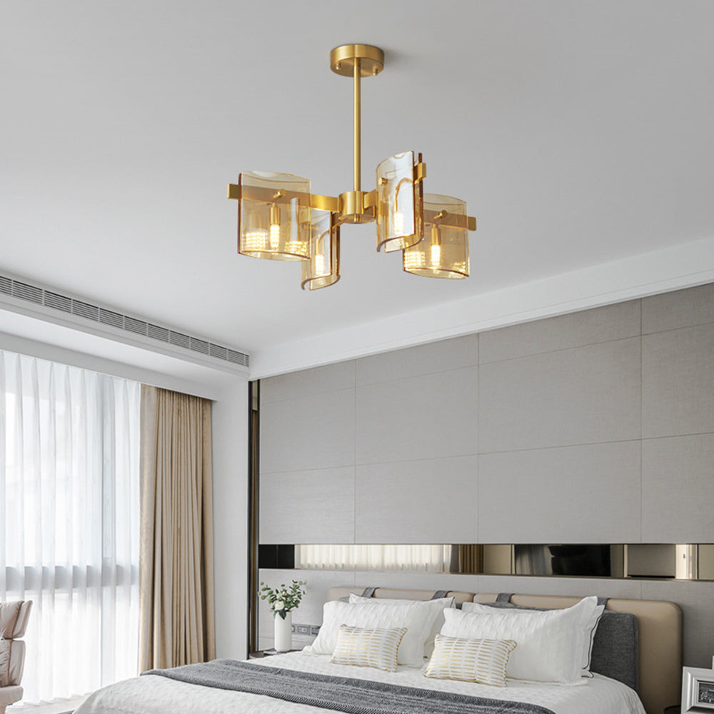 Evette Moderne Design LED Minimalistische Metaal Hanglamp Met Meerdere Koppen Zwart/Goud Slaap/Eetkamer