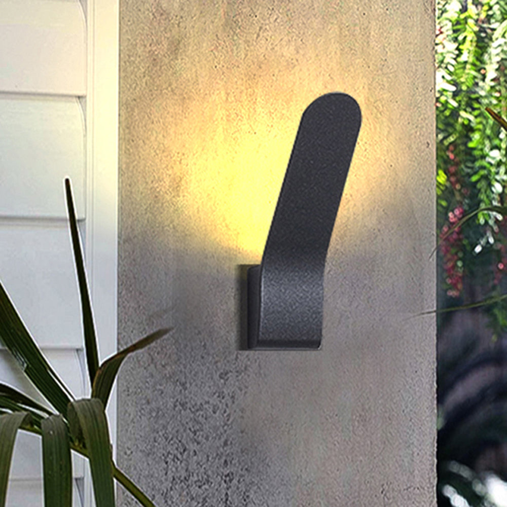 Orr Moderne Design LED Wandlamp Metaal Glas Zwart Buiten