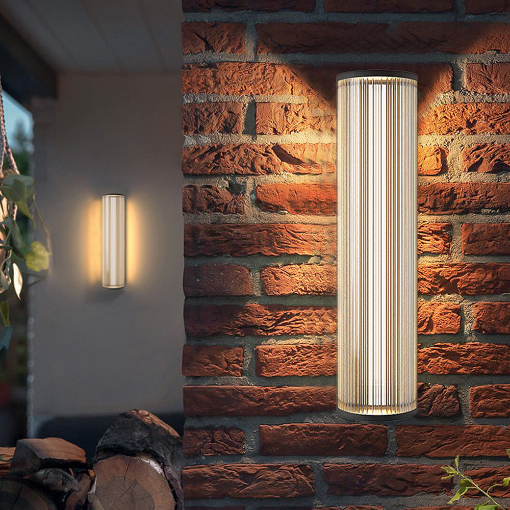 Orr Moderne Design LED Wandlamp Metaal Acryl Zwart Buiten