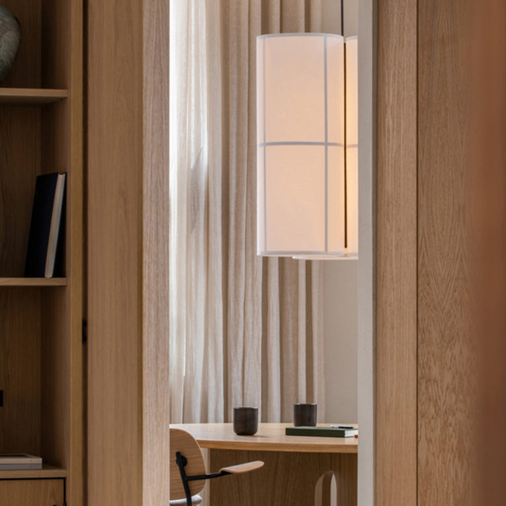 Renée Moderne Design LED Cilinder Hanglamp Lantaarn Stof Japans Woon/Eet/Slaapkamer