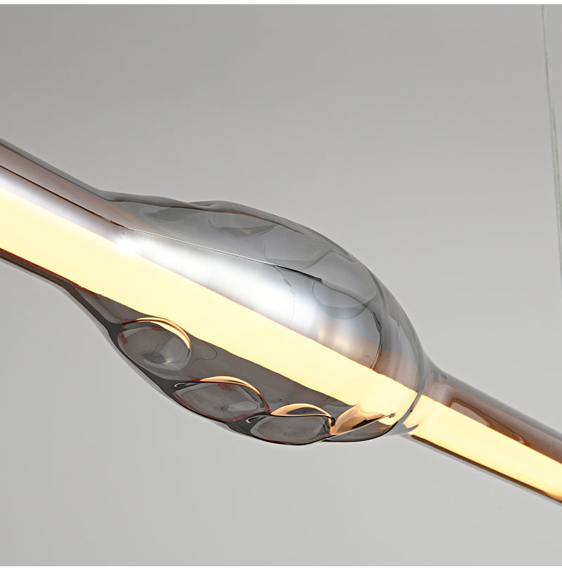 Edge Moderne Buisvormige LED Hanglamp Zwart Metaal Slaapkamer