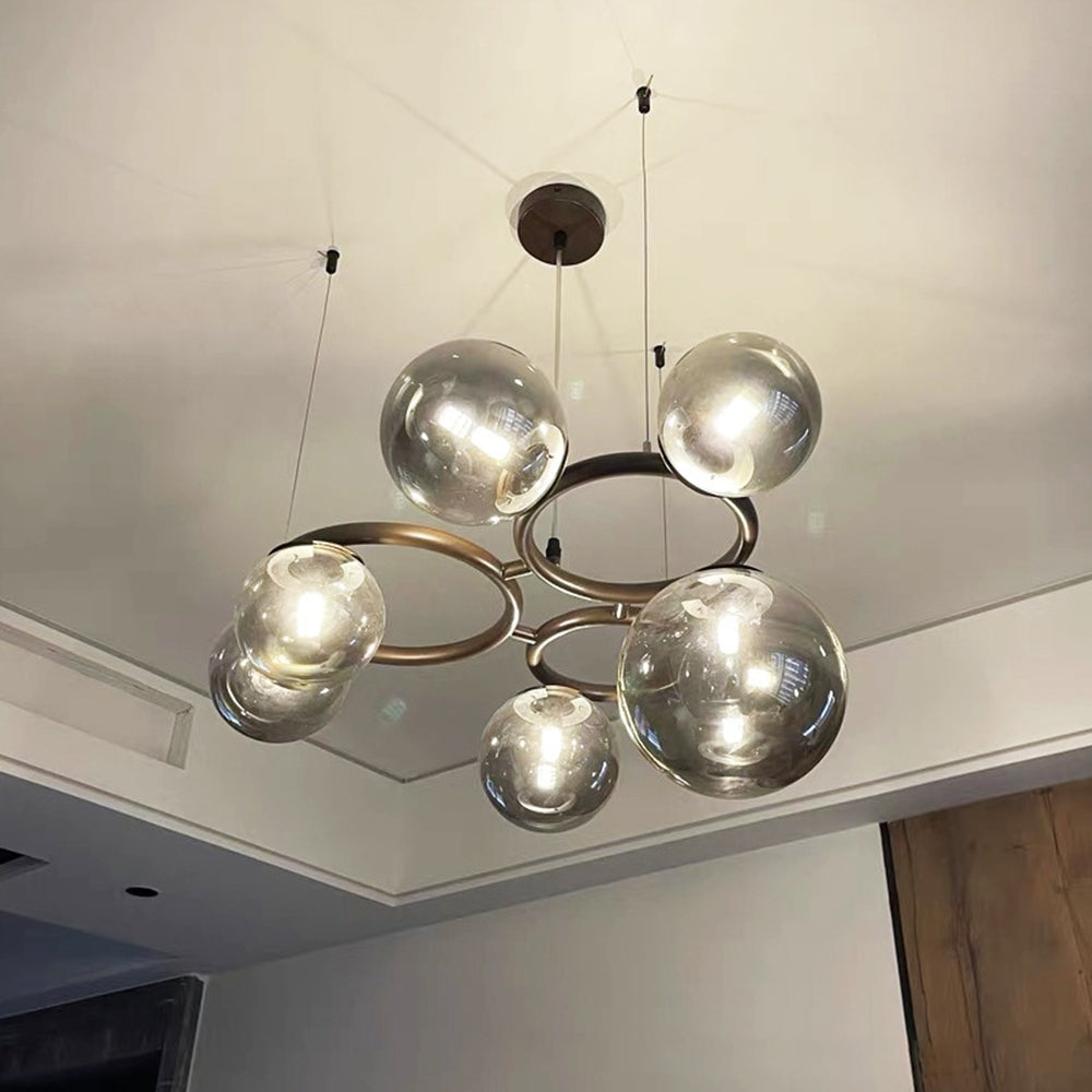Valentina Moderne Design LED Wave Hanglamp Metaal/Glas Wit/Goud Woon/Slaap/Eetkamer