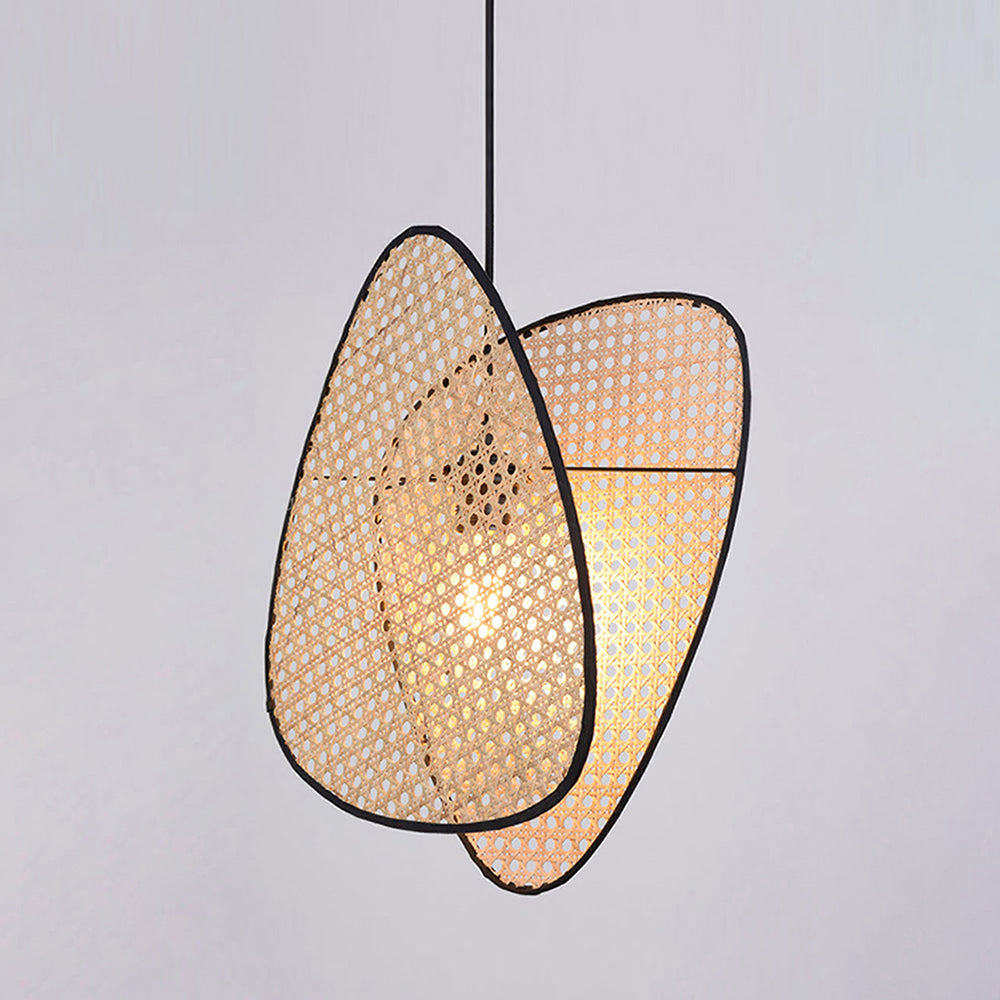 Ritta Design LED Hanglamp Zwart Metaal Eetkamer Rotan Woonkamer