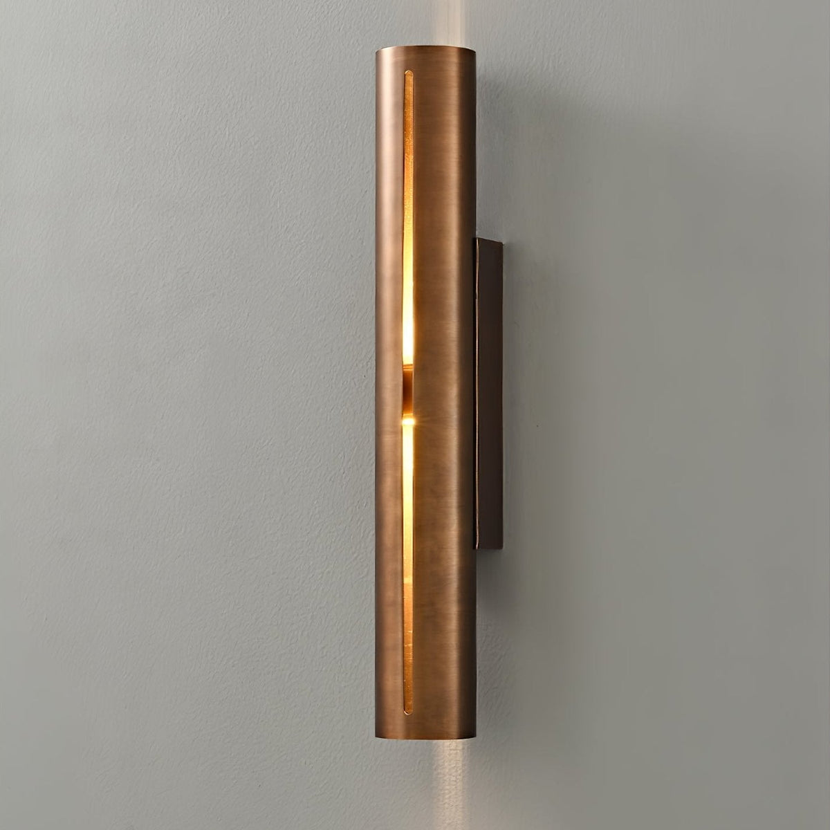 Avsilara Moderne minimalistische cilindervormige messing wandlamp
