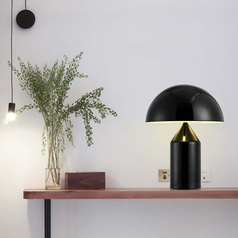 Quinn Mushroom LED Zwart Wit Goud Tafellampen Metaal Eetkamer