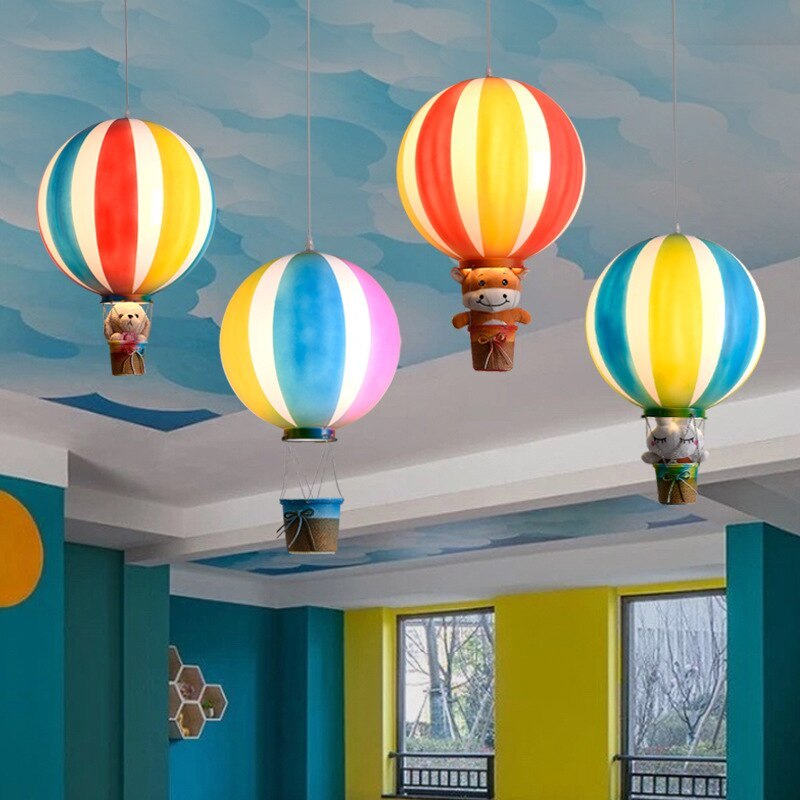 Nordic Moderne Design Hanglamp Creatief Kleurrijk Ballon Tegenlicht Metaal/Acryl Slaapkamer