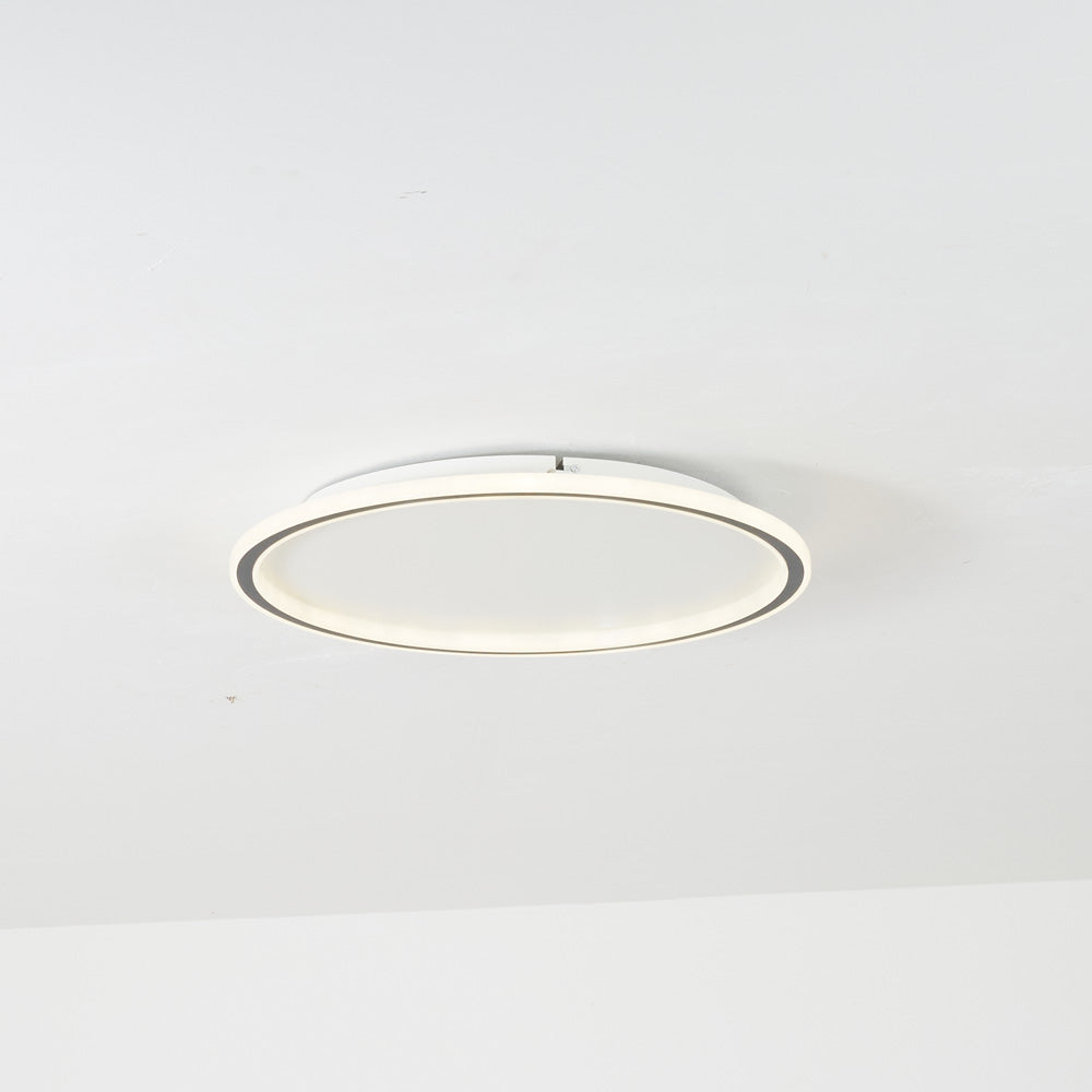 Quinn Moderne Ronde LED Plafondlamp Metaal/Acryl Zwart/Wit Slaap/Eet/Woonkamer