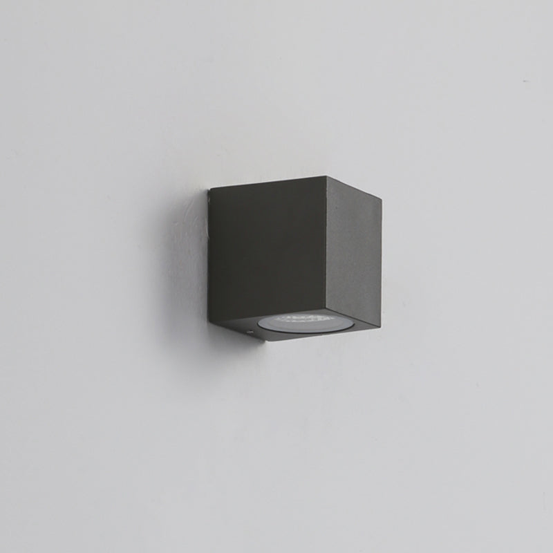 Orr Minimalistisch Kleine LED Wandlamp Zwart Glas Metaal Glas Hal Tuin