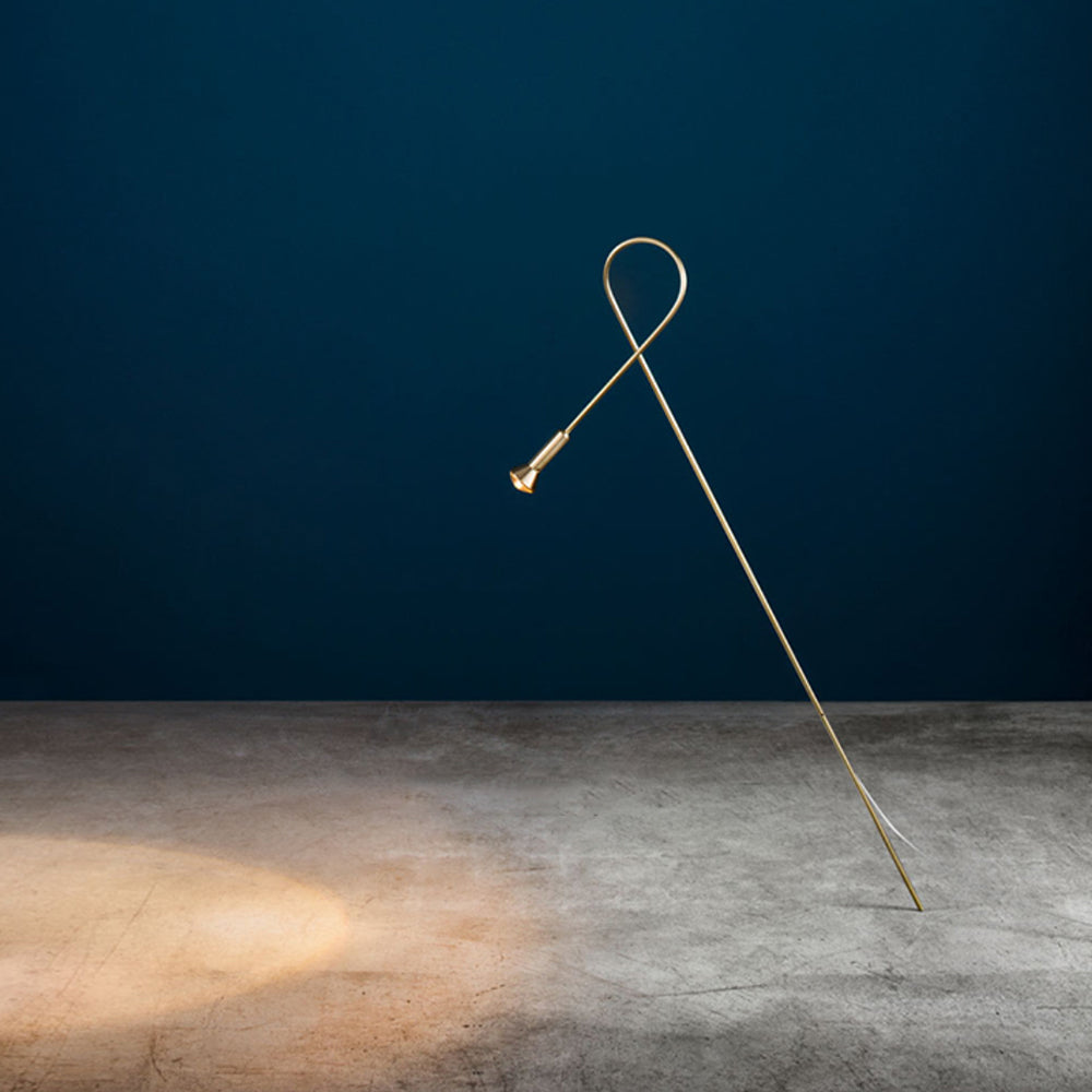 Bella Moderne Lineaire LED Grondlamp Buiten Goud Metalen Pad